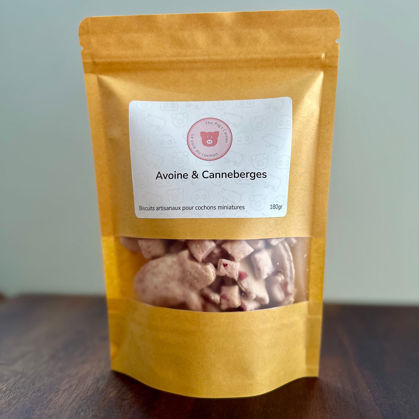 Biscuits artisanaux - Avoine & Canneberges - 180g